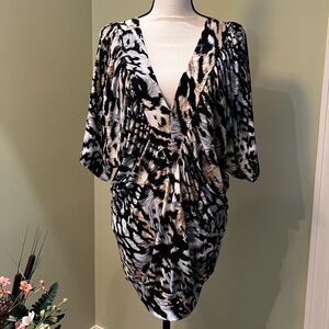 EUC Animal Print Tunic, Size M